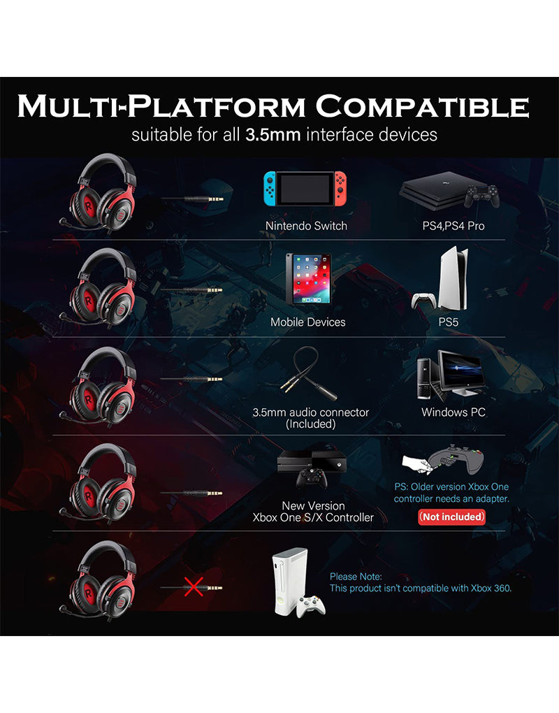 Gaming Headphones EKSA E900